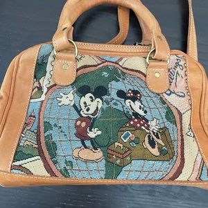 Mickey Mouse tapestry  purse and wallet